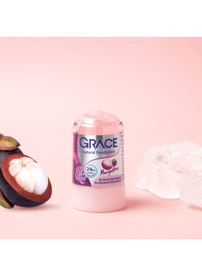 Grace Alum Deodorant Mangosteen Peel Extract formula 70g - Image 2